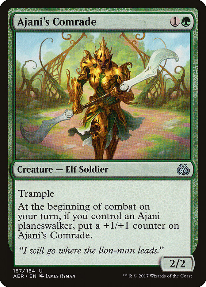 Ajani's Comrade (187) [Aether Revolt] | Odin's Place