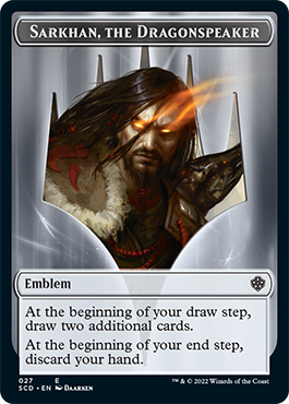 Sarkhan, the Dragonspeaker // Sarkhan, the Dragonspeaker Double-Sided Token [Starter Commander Decks] | Odin's Place
