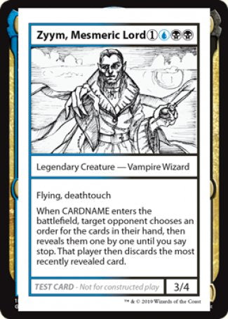 Zyym, Mesmeric Lord (2021 Edition) [Mystery Booster Playtest Cards] | Odin's Place