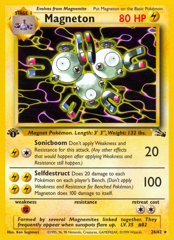Magneton (26/62) [Fossil 1st Edition] | Odin's Place