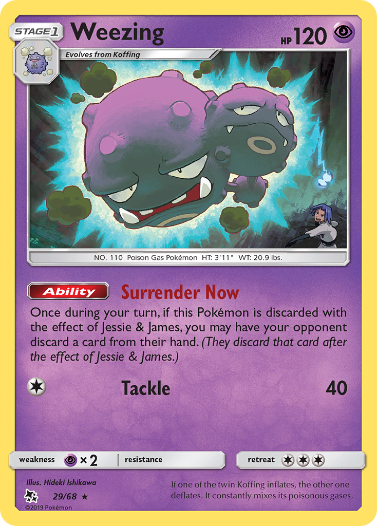 Weezing (29/68) [Sun & Moon: Hidden Fates] | Odin's Place