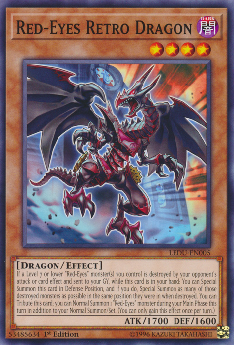 Red-Eyes Retro Dragon [LEDU-EN005] Common | Odin's Place