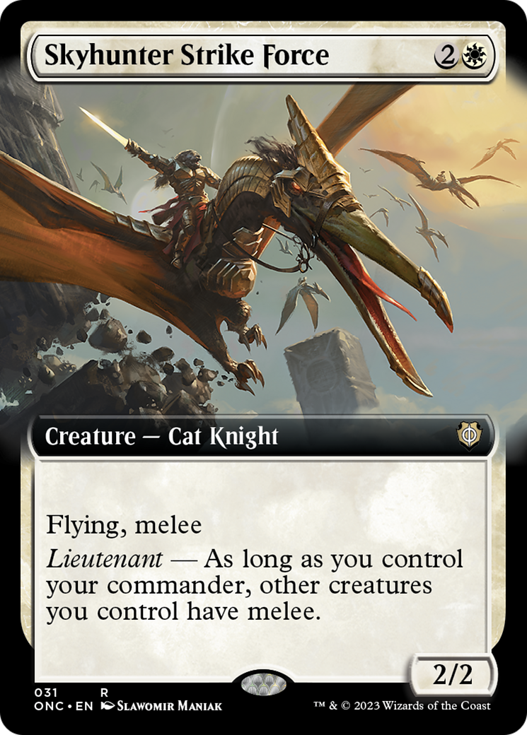 Skyhunter Strike Force (Extended Art) [Phyrexia: All Will Be One Commander] | Odin's Place