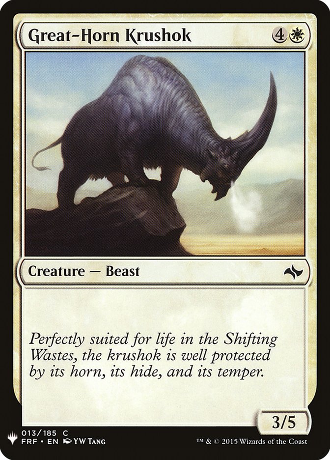 Great-Horn Krushok [Mystery Booster] | Odin's Place