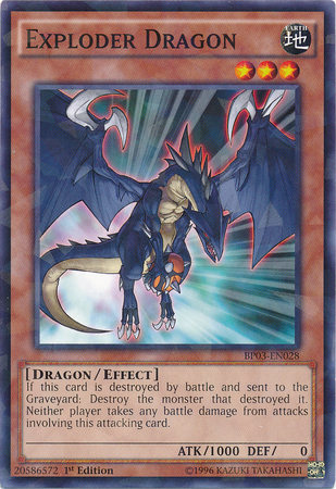 Exploder Dragon [BP03-EN028] Shatterfoil Rare | Odin's Place