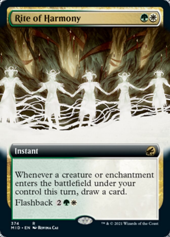 Rite of Harmony (Extended Art) [Innistrad: Midnight Hunt] | Odin's Place