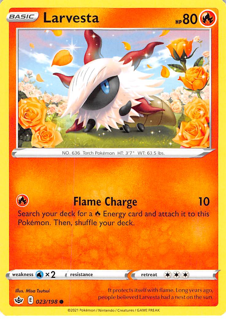 Larvesta (023/198) [Sword & Shield: Chilling Reign] | Odin's Place