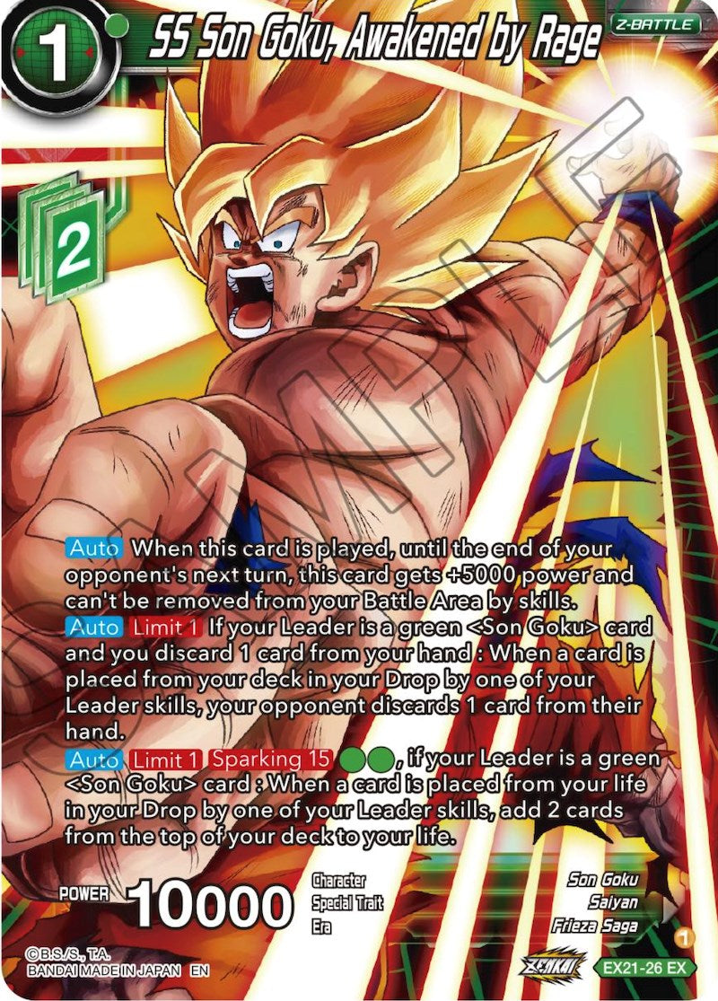 SS Son Goku, Awakened by Rage (EX21-26) [5th Anniversary Set] | Odin's Place