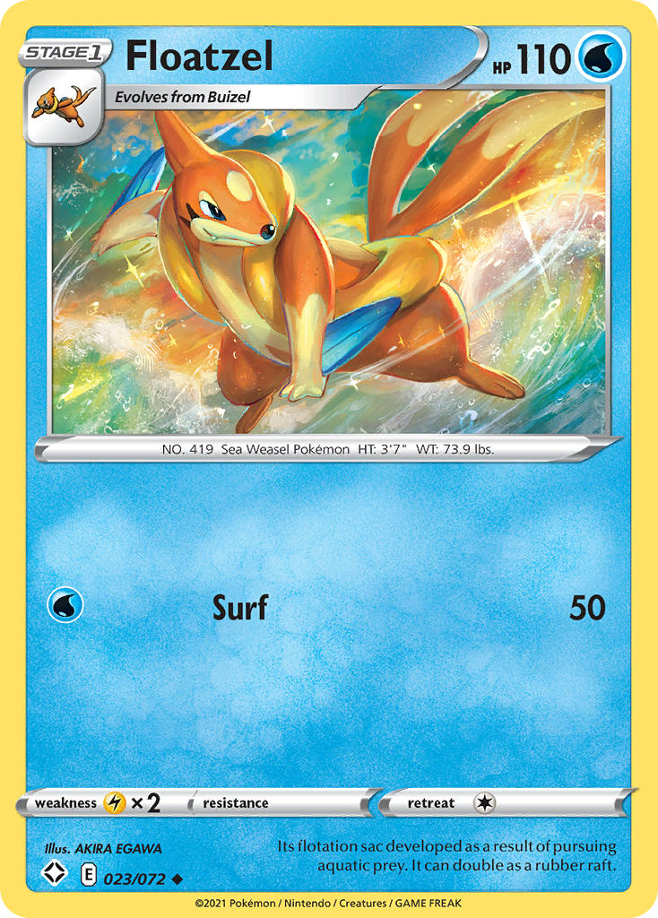 Floatzel (023/072) [Sword & Shield: Shining Fates] | Odin's Place