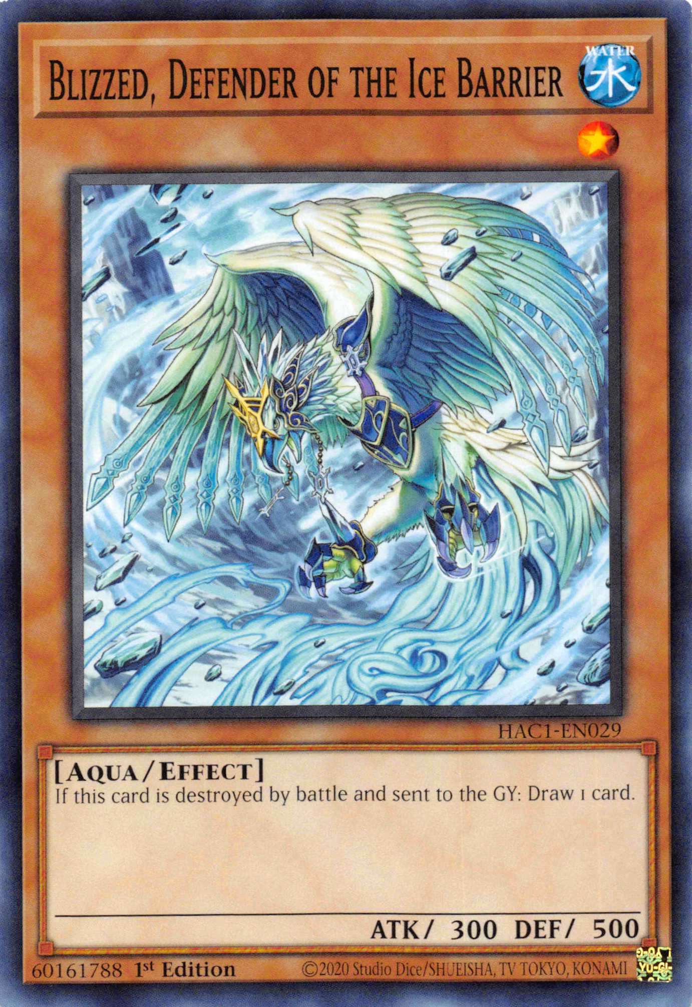 Blizzed, Defender of the Ice Barrier [HAC1-EN029] Common | Odin's Place