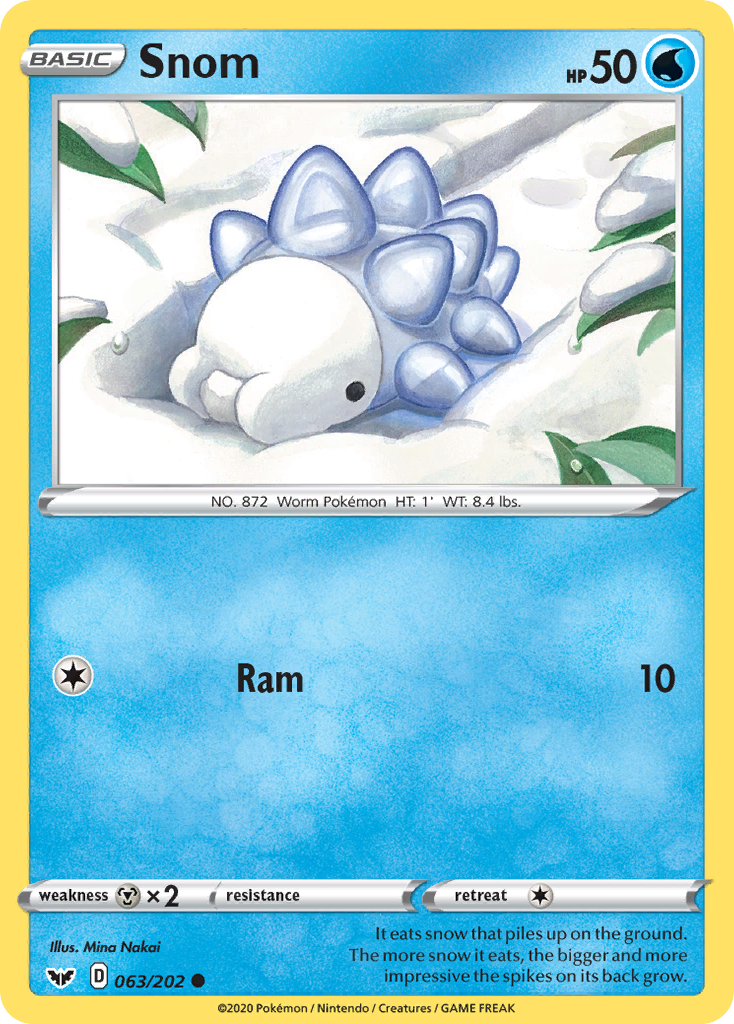 Snom (063/202) [Sword & Shield: Base Set] | Odin's Place