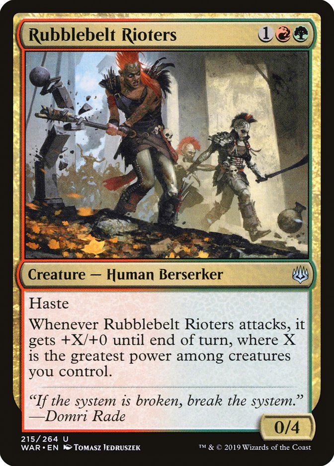 Rubblebelt Rioters (215) [War of the Spark] | Odin's Place