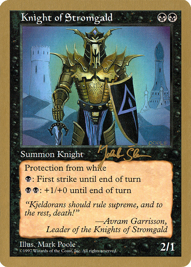 Knight of Stromgald (Jakub Slemr) [World Championship Decks 1997] | Odin's Place