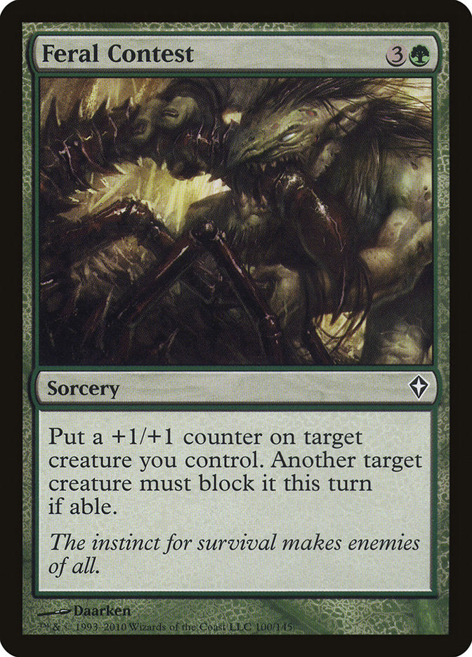 Feral Contest (100) [Worldwake] | Odin's Place
