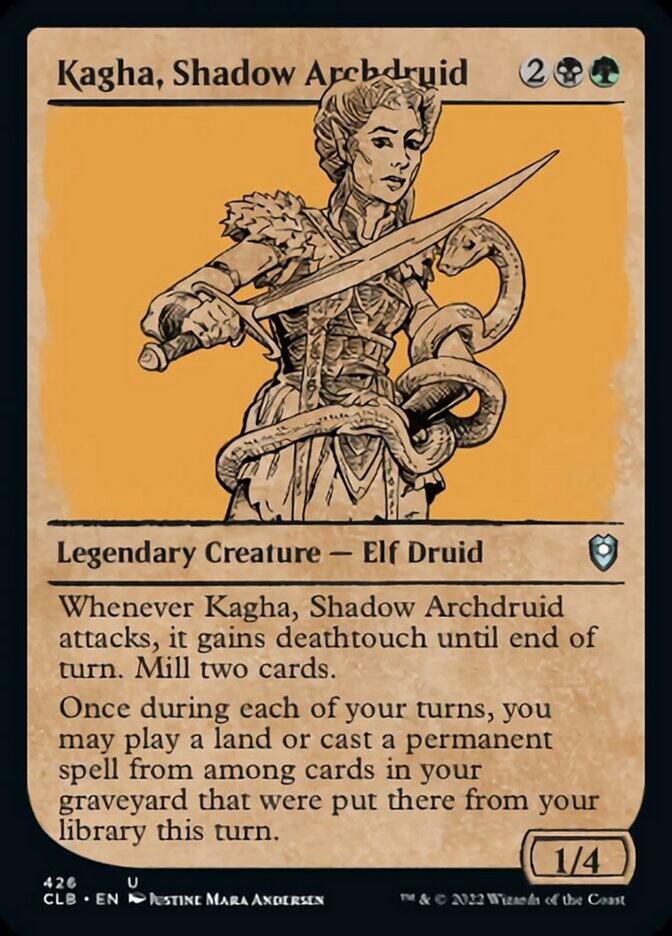 Kagha, Shadow Archdruid (Showcase) [Commander Legends: Battle for Baldur's Gate] | Odin's Place