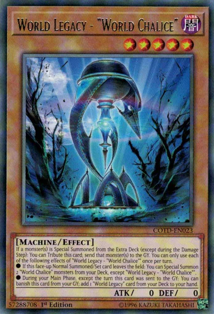 World Legacy - "World Chalice" [COTD-EN023] Rare | Odin's Place