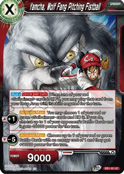Yamcha, Wolf Fang Pitching Fistball (EB1-002) [Battle Evolution Booster] | Odin's Place