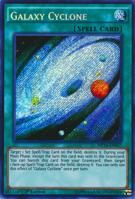 Galaxy Cyclone [MP16-EN027] Secret Rare | Odin's Place