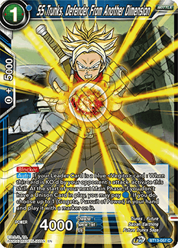 SS Trunks, Defender From Another Dimension (Common) (BT13-057) [Supreme Rivalry] | Odin's Place
