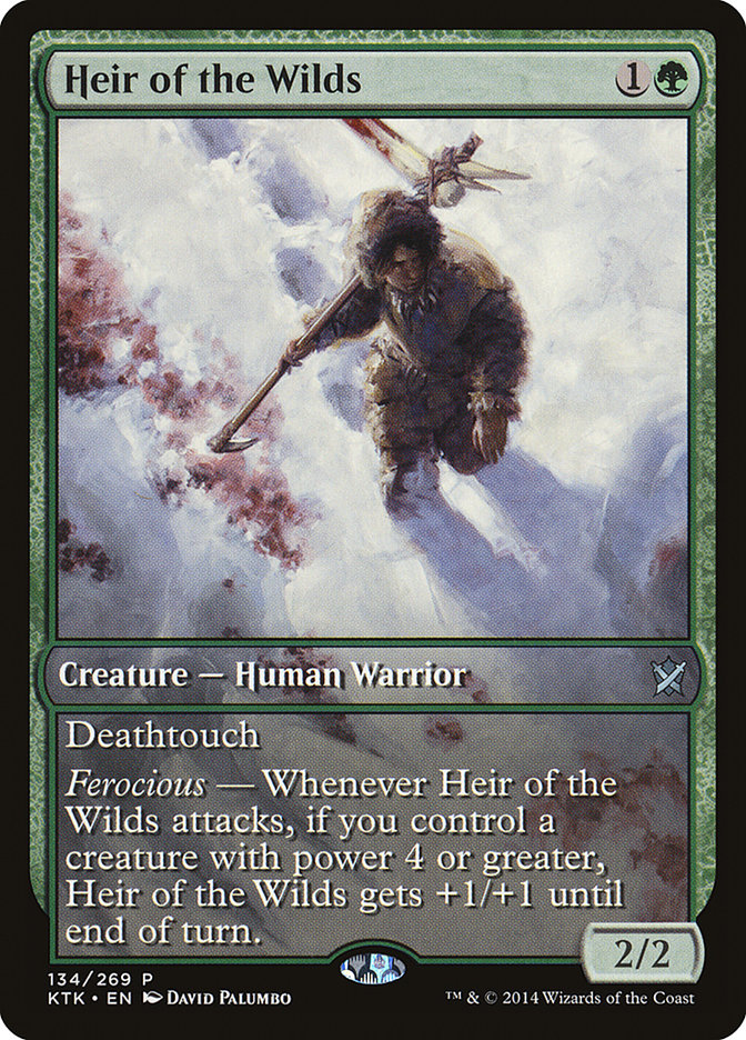 Heir of the Wilds (134) (Game Day) (Extended Art) [Khans of Tarkir Promos] | Odin's Place