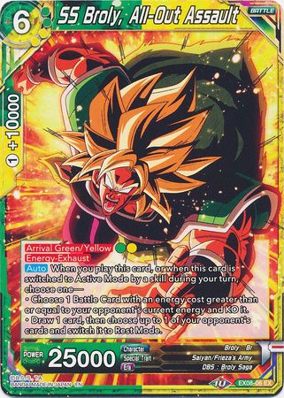 SS Broly, All-Out Assault (EX08-06) [Magnificent Collection Forsaken Warrior] | Odin's Place