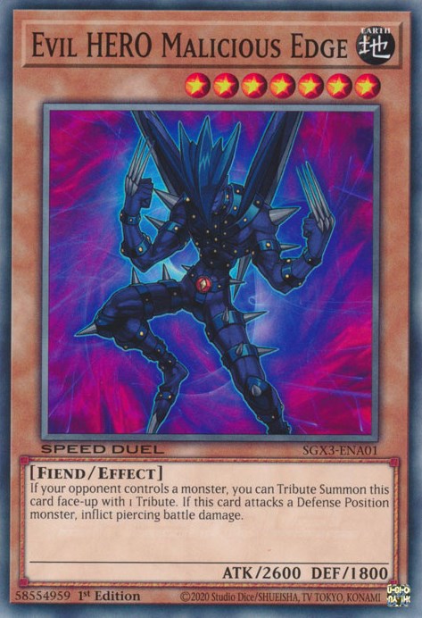 Evil HERO Malicious Edge [SGX3-ENA01] Common | Odin's Place