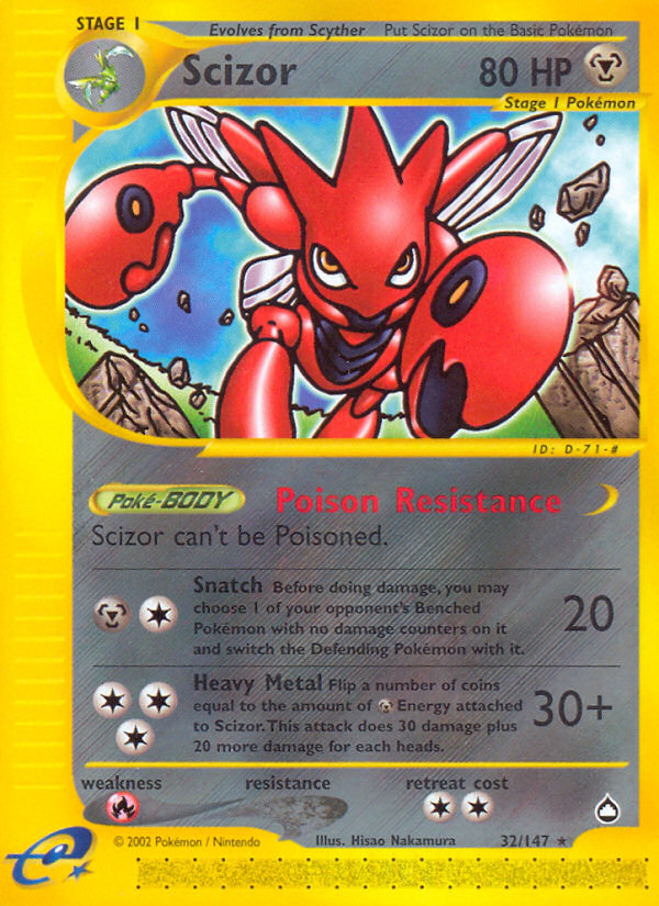 Scizor (32/147) [Aquapolis] | Odin's Place