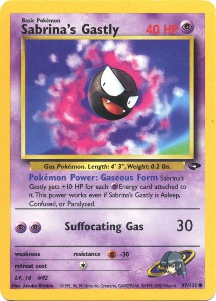 Sabrina's Gastly (97/132) [Gym Challenge Unlimited] | Odin's Place
