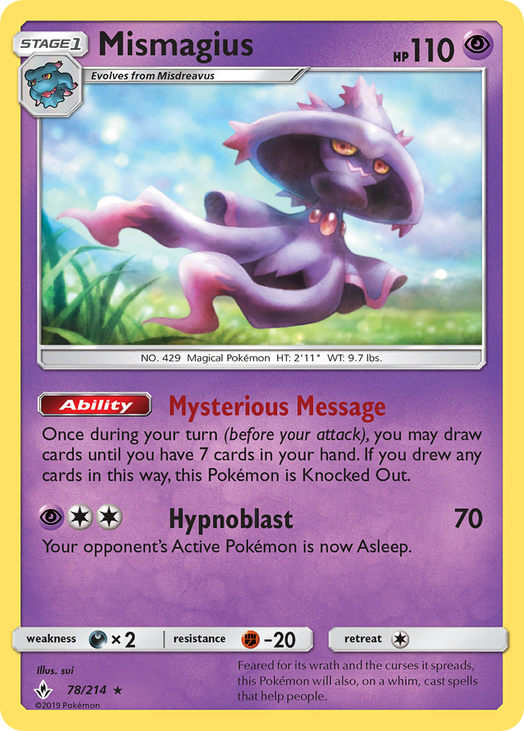 Mismagius (78/214) [Sun & Moon: Unbroken Bonds] | Odin's Place