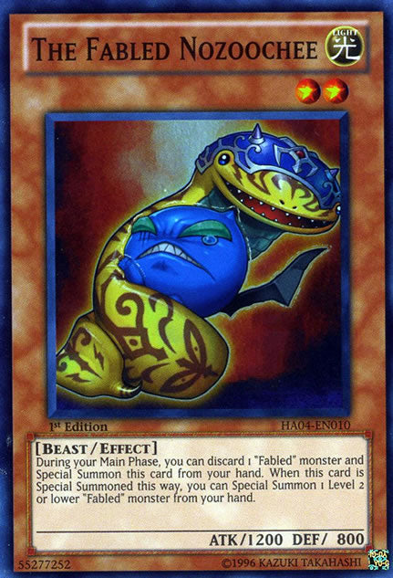 The Fabled Nozoochee [HA04-EN010] Super Rare | Odin's Place