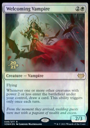 Welcoming Vampire [Innistrad: Crimson Vow Prerelease Promos] | Odin's Place