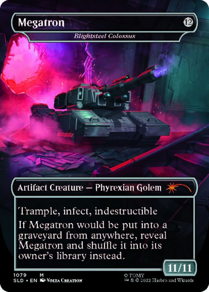 Blightsteel Colossus - Megatron (Borderless) [Secret Lair Drop Series] | Odin's Place
