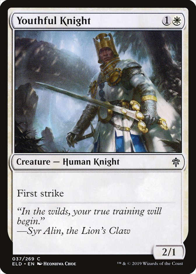 Youthful Knight [Throne of Eldraine] | Odin's Place