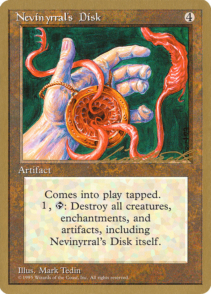 Nevinyrral's Disk (Leon Lindback) [Pro Tour Collector Set] | Odin's Place