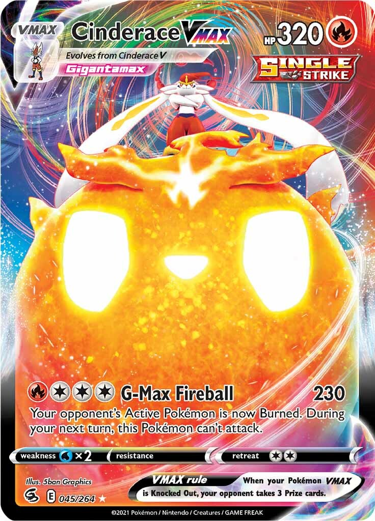 Cinderace VMAX (045/264) [Sword & Shield: Fusion Strike] | Odin's Place