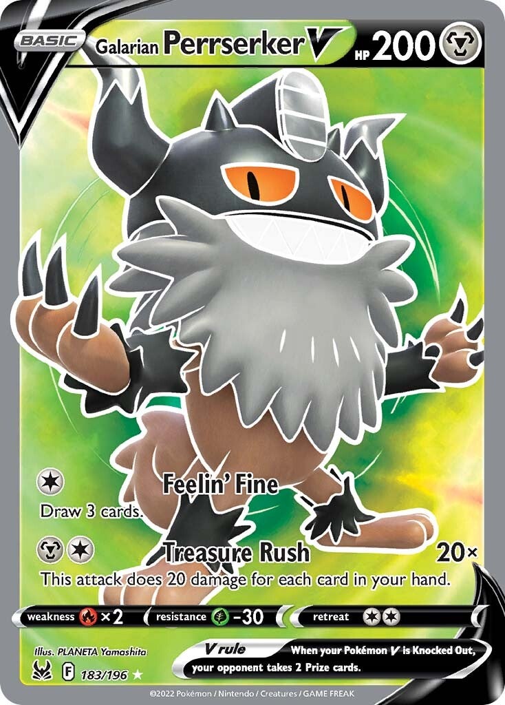 Galarian Perrserker V (183/196) [Sword & Shield: Lost Origin] | Odin's Place
