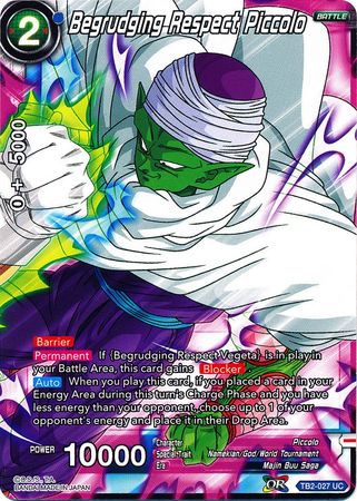 Begrudging Respect Piccolo (TB2-027) [World Martial Arts Tournament] | Odin's Place