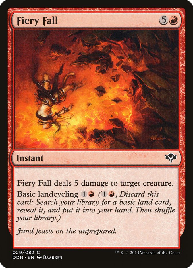Fiery Fall (29) [Duel Decks: Speed vs. Cunning] | Odin's Place