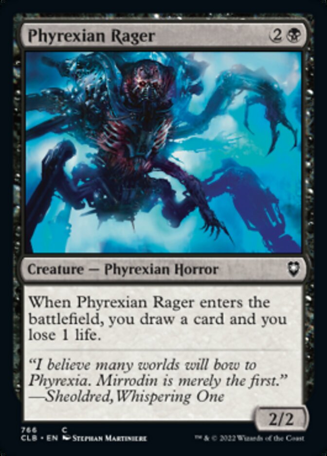 Phyrexian Rager [Commander Legends: Battle for Baldur's Gate] | Odin's Place