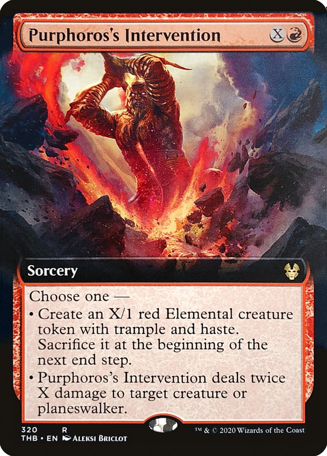 Purphoros's Intervention (Extended Art) [Theros Beyond Death] | Odin's Place