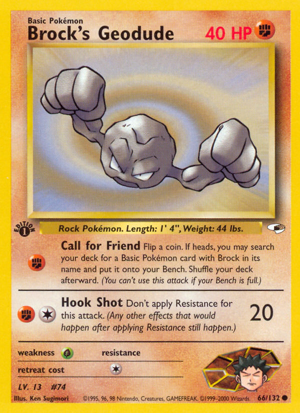 Brock's Geodude (66/132) [Gym Heroes 1st Edition] | Odin's Place