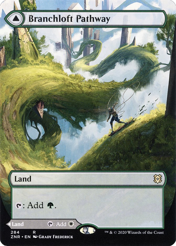 Branchloft Pathway // Boulderloft Pathway (Borderless Alternate Art) [Zendikar Rising] | Odin's Place