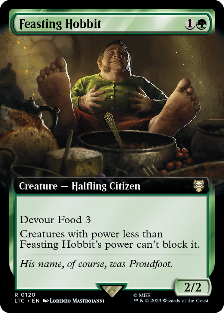 Feasting Hobbit (Extended Art) [The Lord of the Rings: Tales of Middle-Earth Commander] | Odin's Place