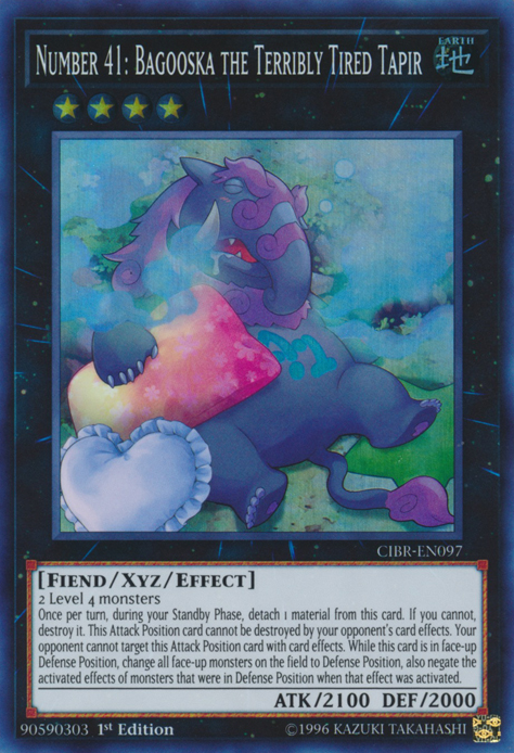 Number 41: Bagooska the Terribly Tired Tapir [CIBR-EN097] Super Rare | Odin's Place