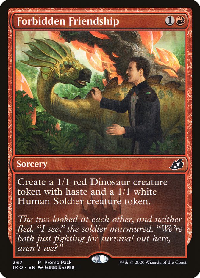 Forbidden Friendship (Promo Pack) [Ikoria: Lair of Behemoths Promos] | Odin's Place