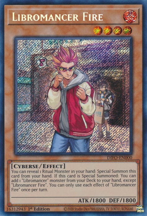 Libromancer Fire [DIFO-EN000] Secret Rare | Odin's Place