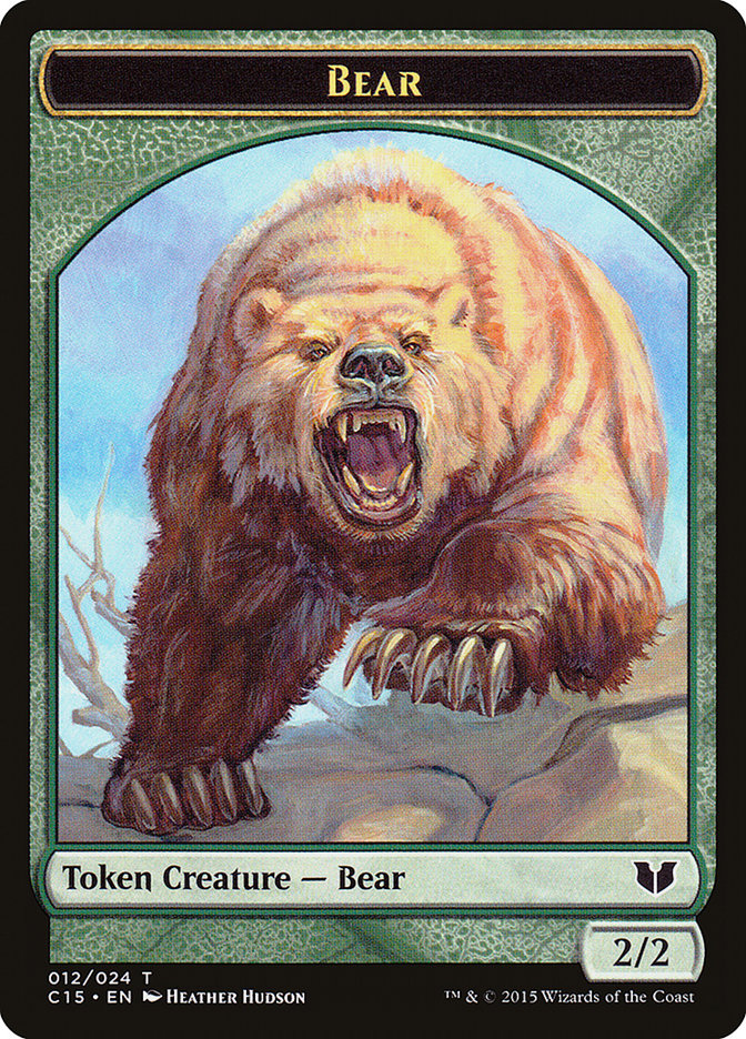 Bear // Spider Double-Sided Token [Commander 2015 Tokens] | Odin's Place