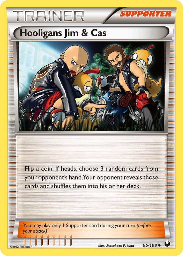 Hooligans Jim & Cas (95/108) [Black & White: Dark Explorers] | Odin's Place