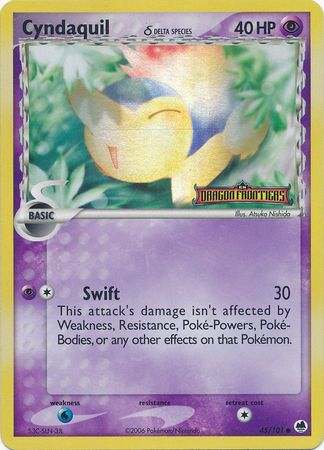 Cyndaquil (45/101) (Delta Species) (Stamped) [EX: Dragon Frontiers] | Odin's Place