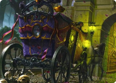 Honeymoon Hearse Art Card [Innistrad: Crimson Vow Art Series] | Odin's Place